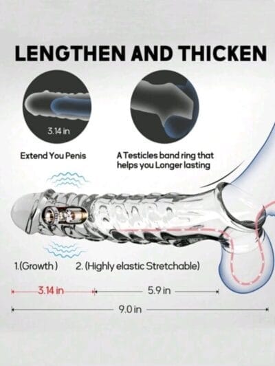 Funda extensora y vibradora para pene - Imagen 4