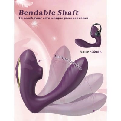 Vibrador de Doble Estimulación con 10 Niveles de Succión y Vibración - Imagen 7