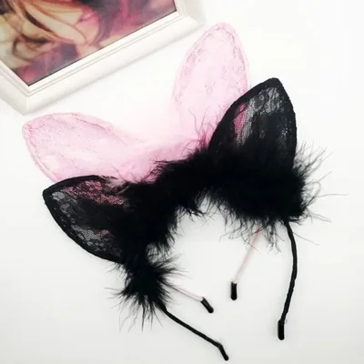 Diadema de orejas de gato