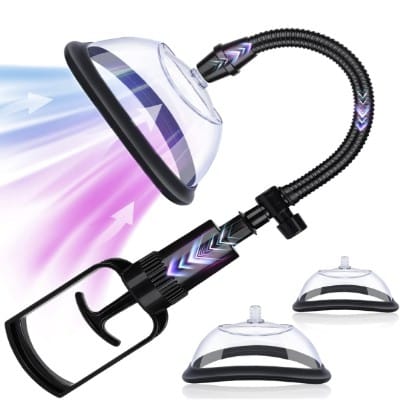 Bomba de vacío para mujer, copas de 2 tamaños