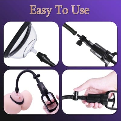 Bomba de vacío para mujer, copas de 2 tamaños - Imagen 4