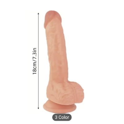 Consolador de 18 cm con arnés