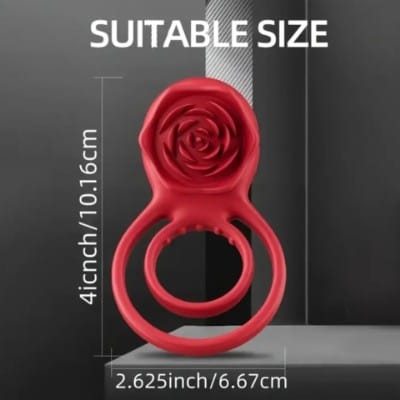 Anillo vibrador para pene con estimulador de clítoris - Imagen 4