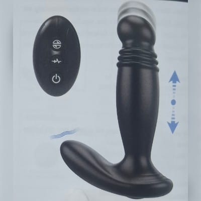 Vibrador Anal  Unisex con Control Remoto – 10 Modos de Vibración y 3 Niveles de Empuje