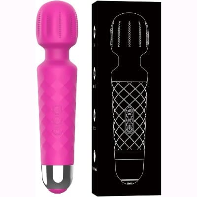 Masajeador Personal Silencioso Recargable – 20 Modos y 8 Velocidades de Vibración