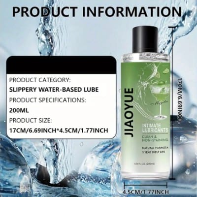 🍸 Lubricante Mojito Neutro 200 ml – Suave, Refrescante y Duradero - Imagen 4