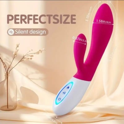 Conejo Vibrador con Calefacción – 35 Modos, Motor Dual, Silencioso y Recargable - Imagen 9