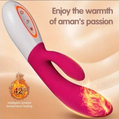 Conejo Vibrador con Calefacción – 35 Modos, Motor Dual, Silencioso y Recargable - Imagen 3