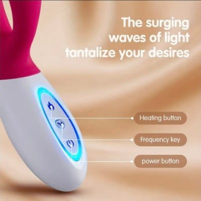 Conejo Vibrador con Calefacción – 35 Modos, Motor Dual, Silencioso y Recargable - Imagen 7