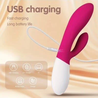 Conejo Vibrador con Calefacción – 35 Modos, Motor Dual, Silencioso y Recargable - Imagen 8