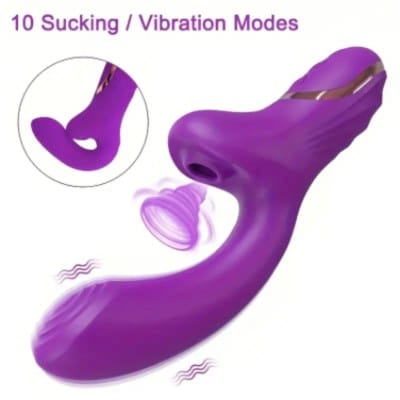 Conejito Vibrador con Succión 3D y Estimulación Dual – Clítoris + Punto G - Imagen 3