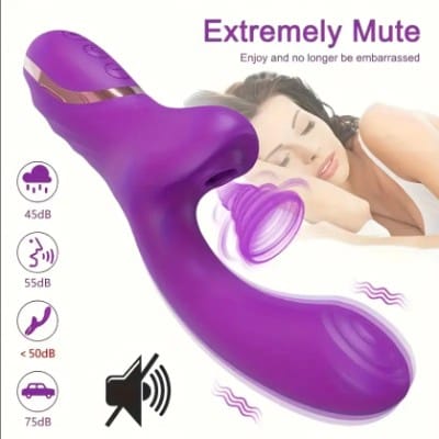 Conejito Vibrador con Succión 3D y Estimulación Dual – Clítoris + Punto G - Imagen 4