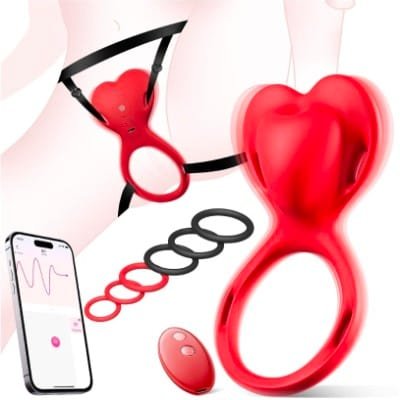 Vibrador para Parejas 2 en 1 con Control Remoto – 10 Modos de Vibración