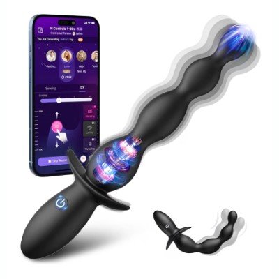 Vibrador Anal de 4 Cuentas con 10 Modos de Vibración y Control por Aplicación