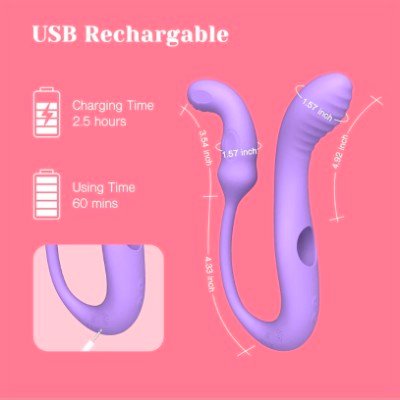 Conejo vibrador transformable 2 en 1 - Imagen 5