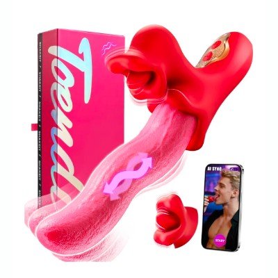 Toendi | Vibrador conejo con lengua móvil y doble estimulación